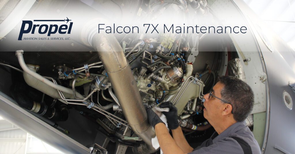 Starting the Week Falcon 7X Maintenance